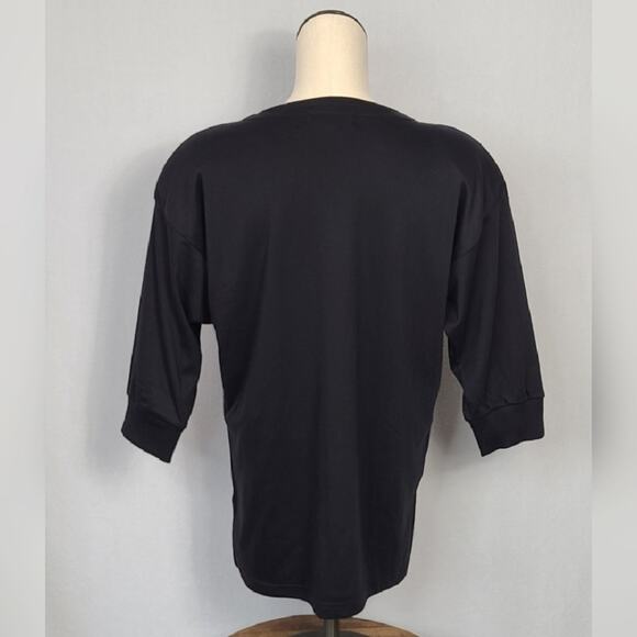 Vintage 80's Beaded Patchwork Pullover SZ L - Picture 2 of 4